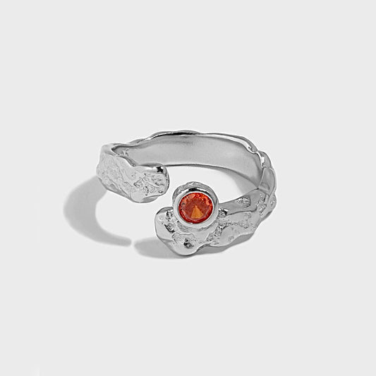 Zircon Lava Open Ring