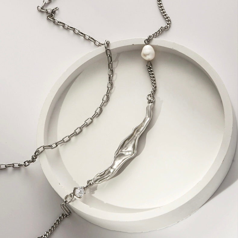 Layering Necklace with Pearl
