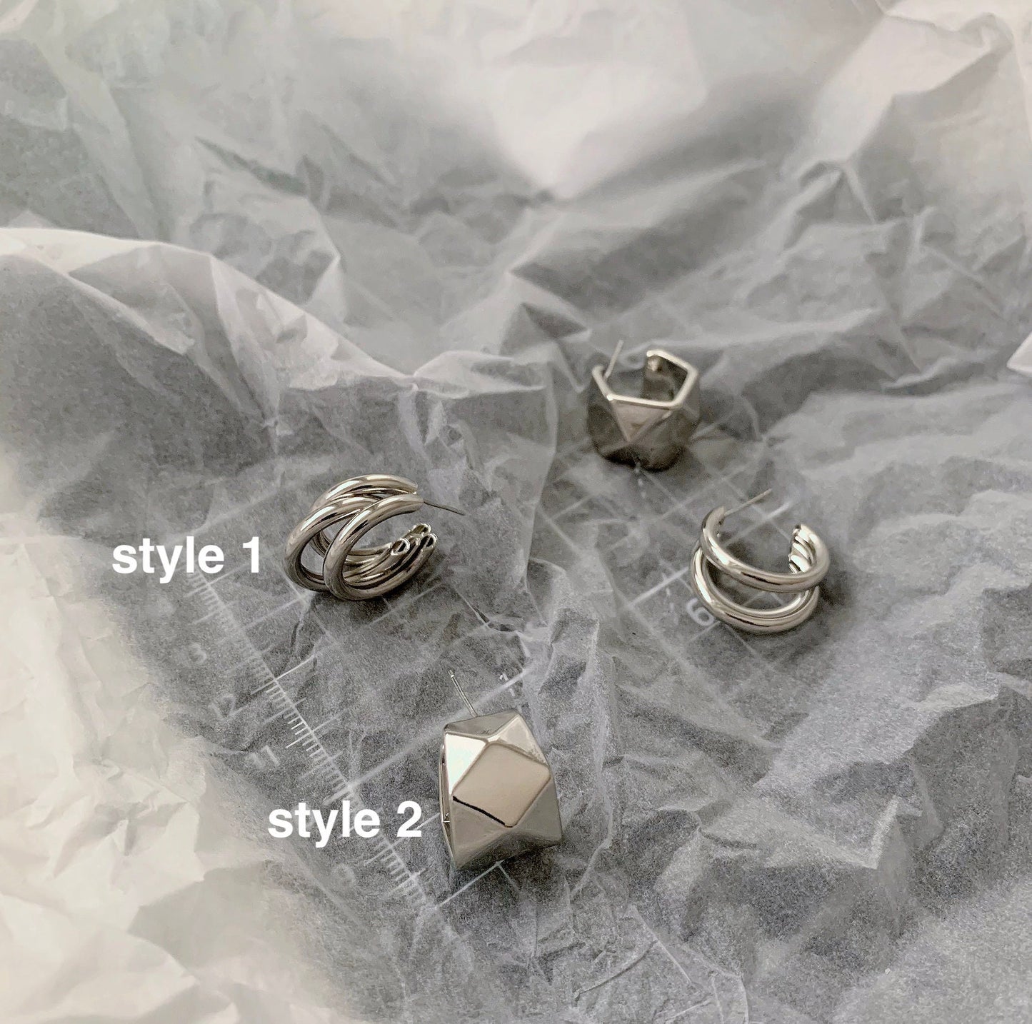 Mini Silver Hoop Earrings