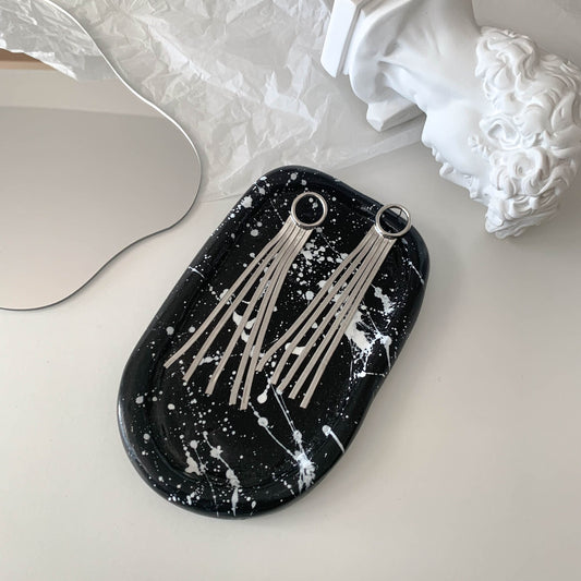 Silver Tassel Earrings